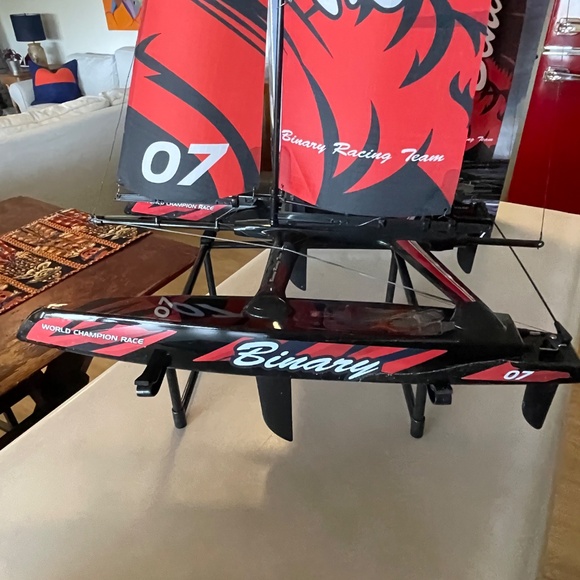 Remote Control Catamaran Sail Boat - Picture 2 of 4